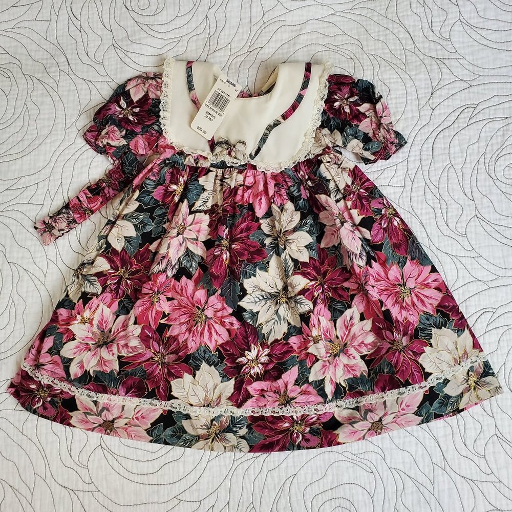 NWT [24M] Formal Floral Dress w/ Headband
